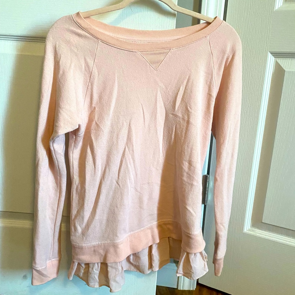 DKNY light pink long sleeve shirt